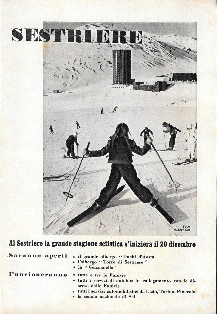 Sestriere - Advertising 1939