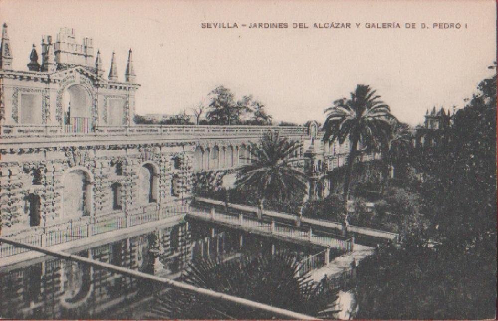 Sevilla. Jardines del Alcàzar. Non viaggiata