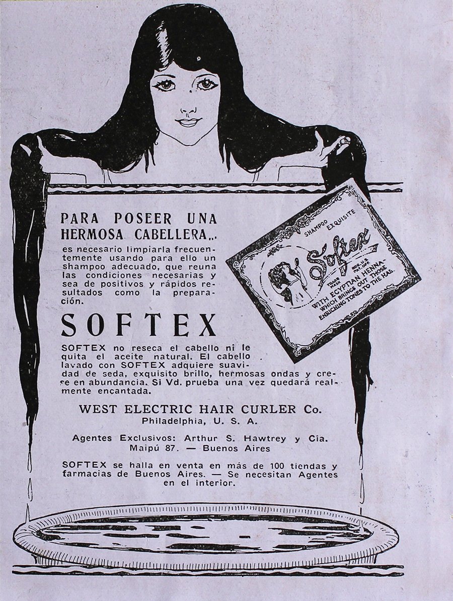 Shampoo Softex - Advertising 1922
