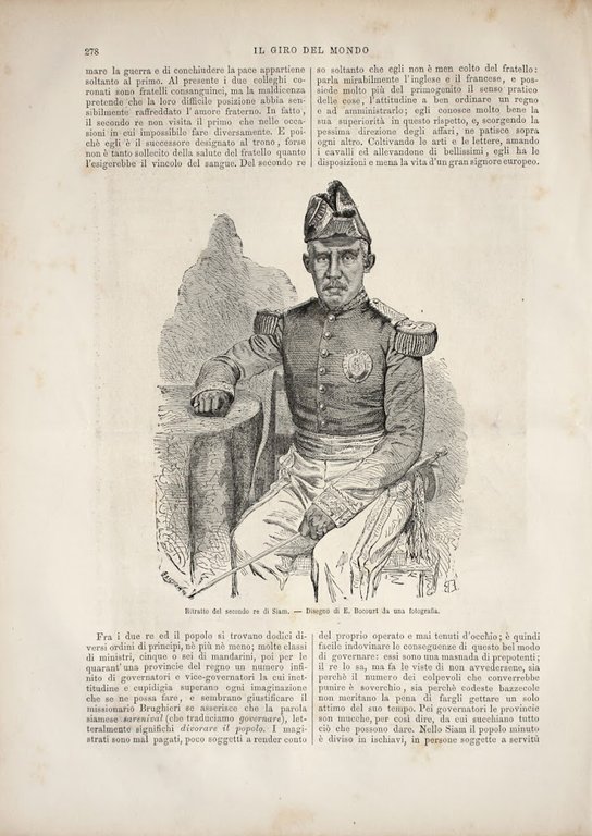 Siam: Padiglione contenenti le ceneri dell'ultimo re/Il secondo re. Stampa …