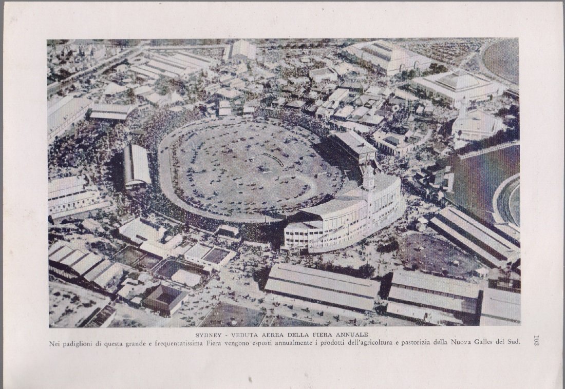 Sidney. Veduta aerea della fiera annuale. Immagine 1938