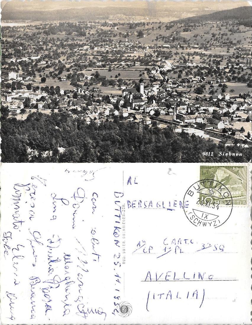 Sieben. Viaggiata 1954