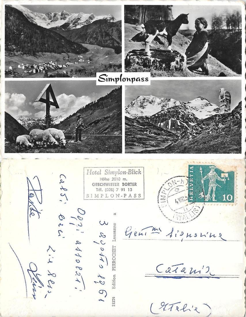 Simplonpass. Viaggiata 1961
