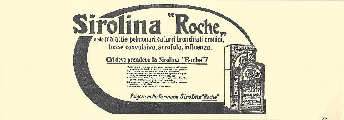 Sirolina Roche. Advertising 1914