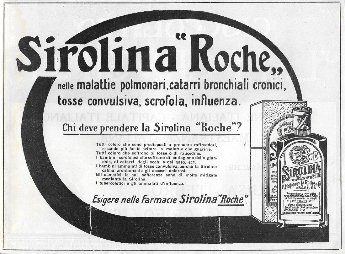 Sirolina Roche. Advertising 1920