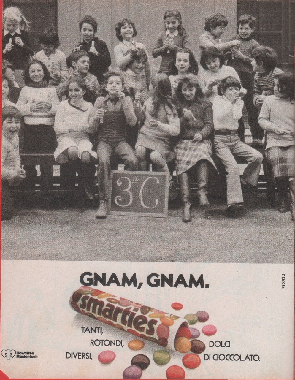 Smarties. Rowtree Mackintosh. Advertising 1979