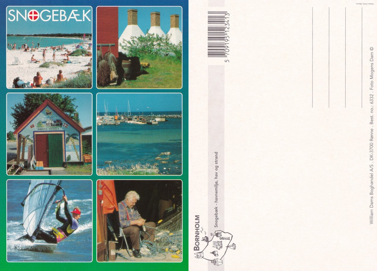Snogebaek. Bornholm (Danimarca). Non viaggiata