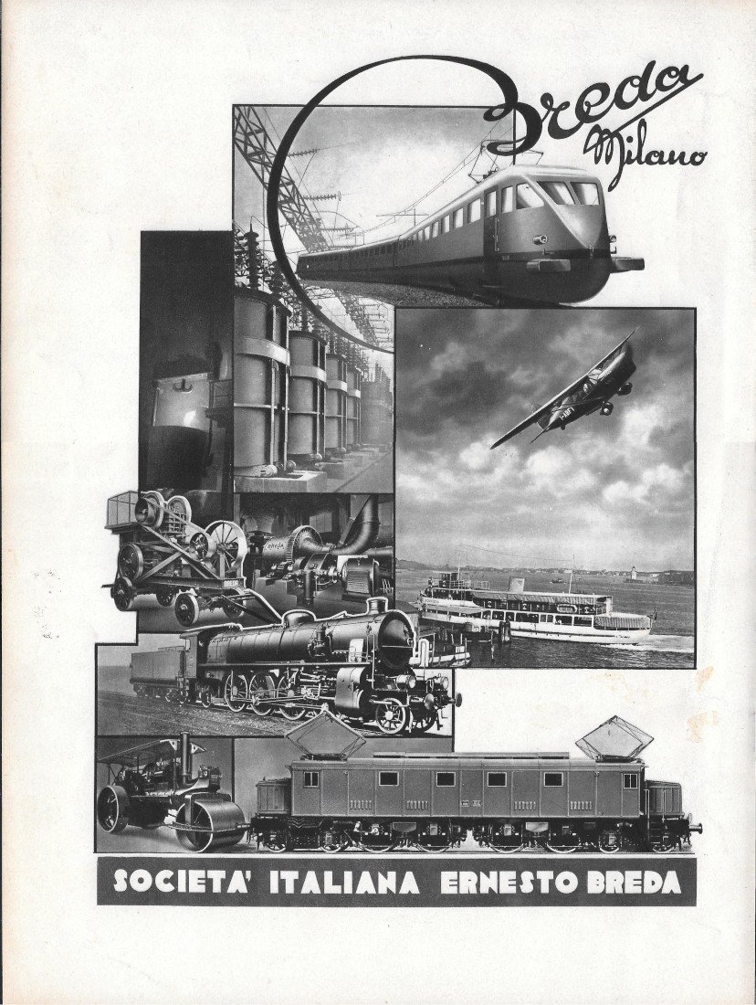 Società Italiana Ernesto Breda - Advertising 1936