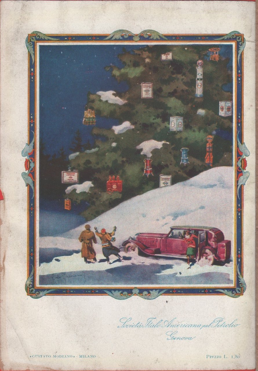 Società Italo Americana pel Petrolio. Genova (G. Modiano). Advertising 1930