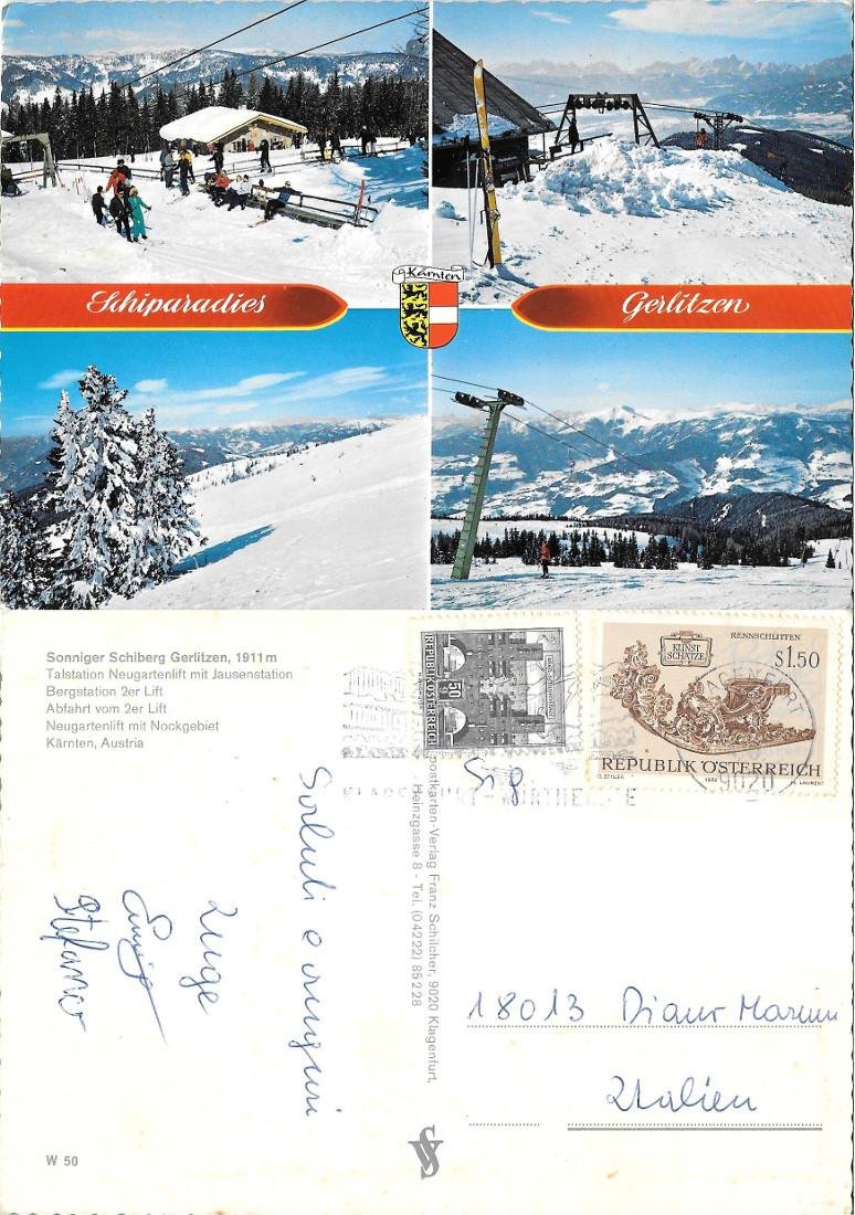 Sonninger. Schiberg Gerlitzen. Viaggiata