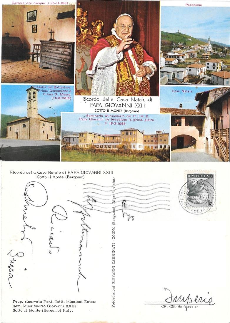 Sotto il Monte (BG). Ricordo della casa natale di Giovanni …