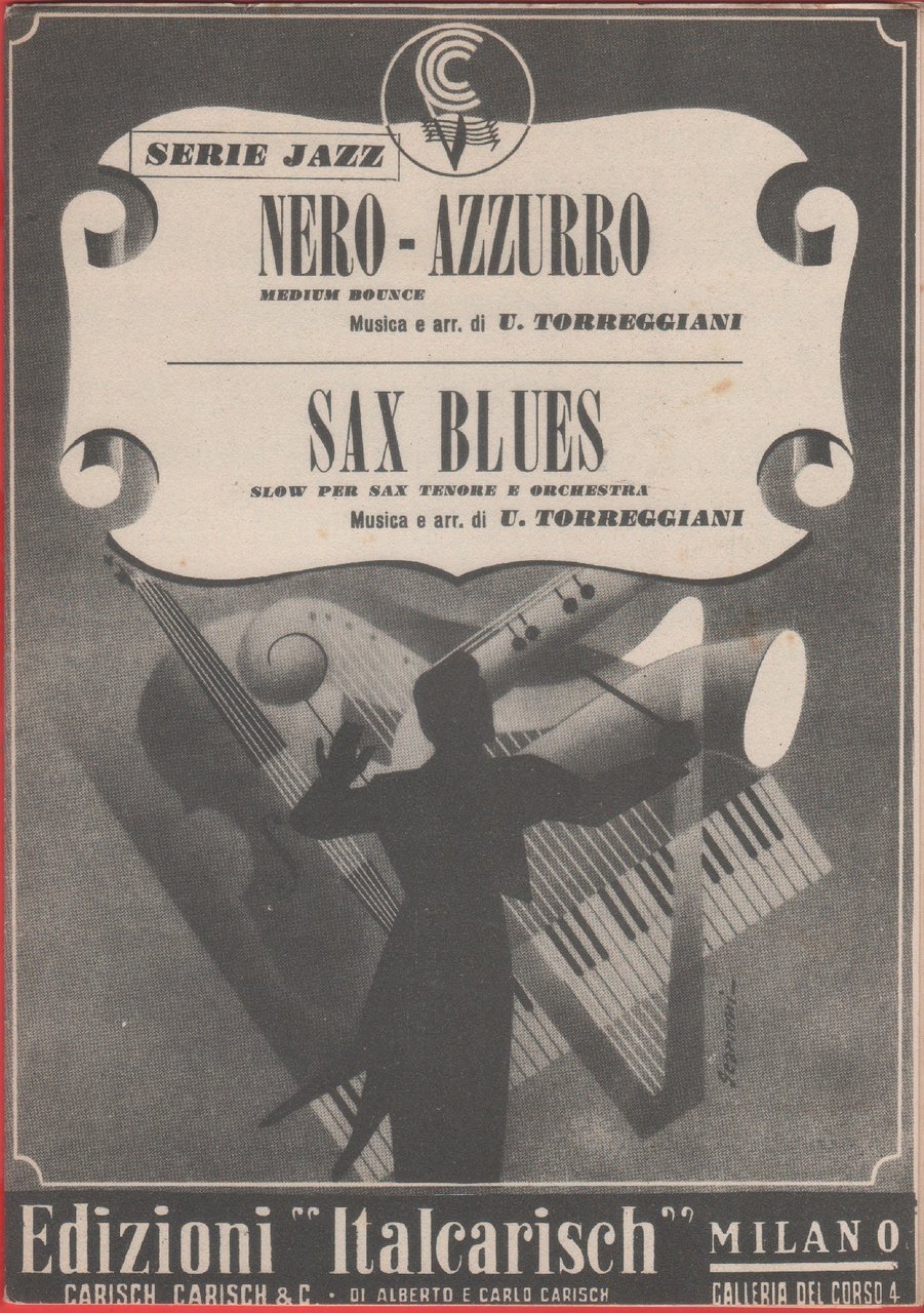 Spartito. Nero-azzurro; Sax blues. Ediz. Italcarisch