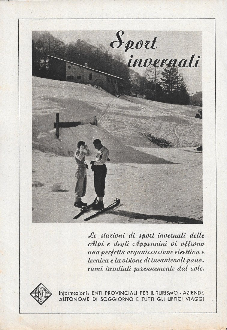 Sport invernali, ENIT/ Radio Telefunken - Advertising 1941