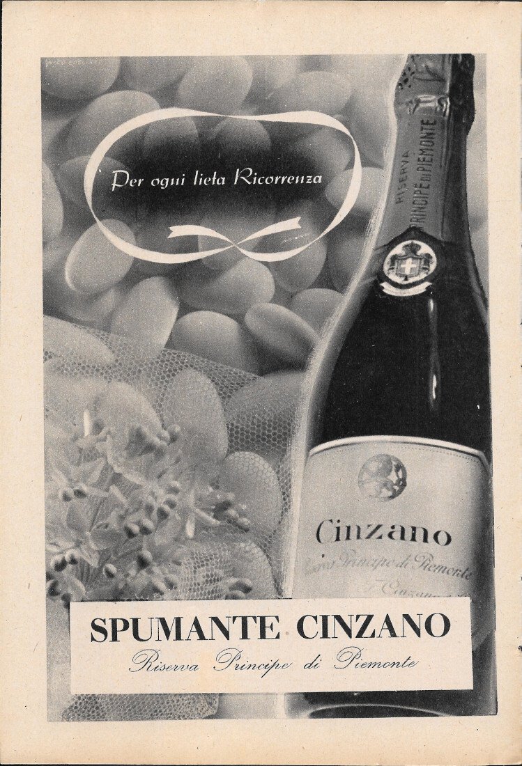 Spumante Cinzano / Lotteria di Merano - Advertising 1943