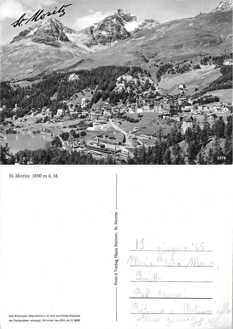 St.Moritz. 1965 Non viaggiata