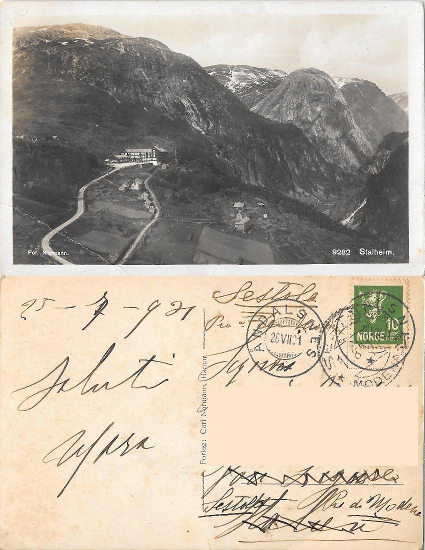 Stalheim. Norge. Viaggiata 1931