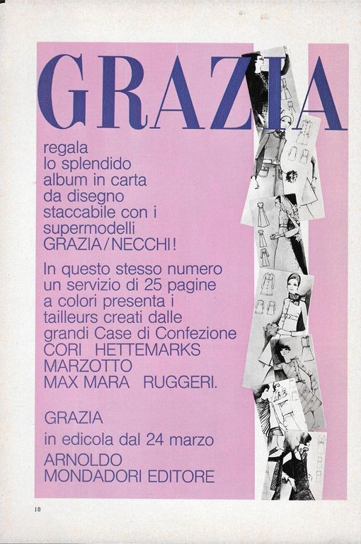 Stock 84, Royal Stock / Grazia. Advertising 1963