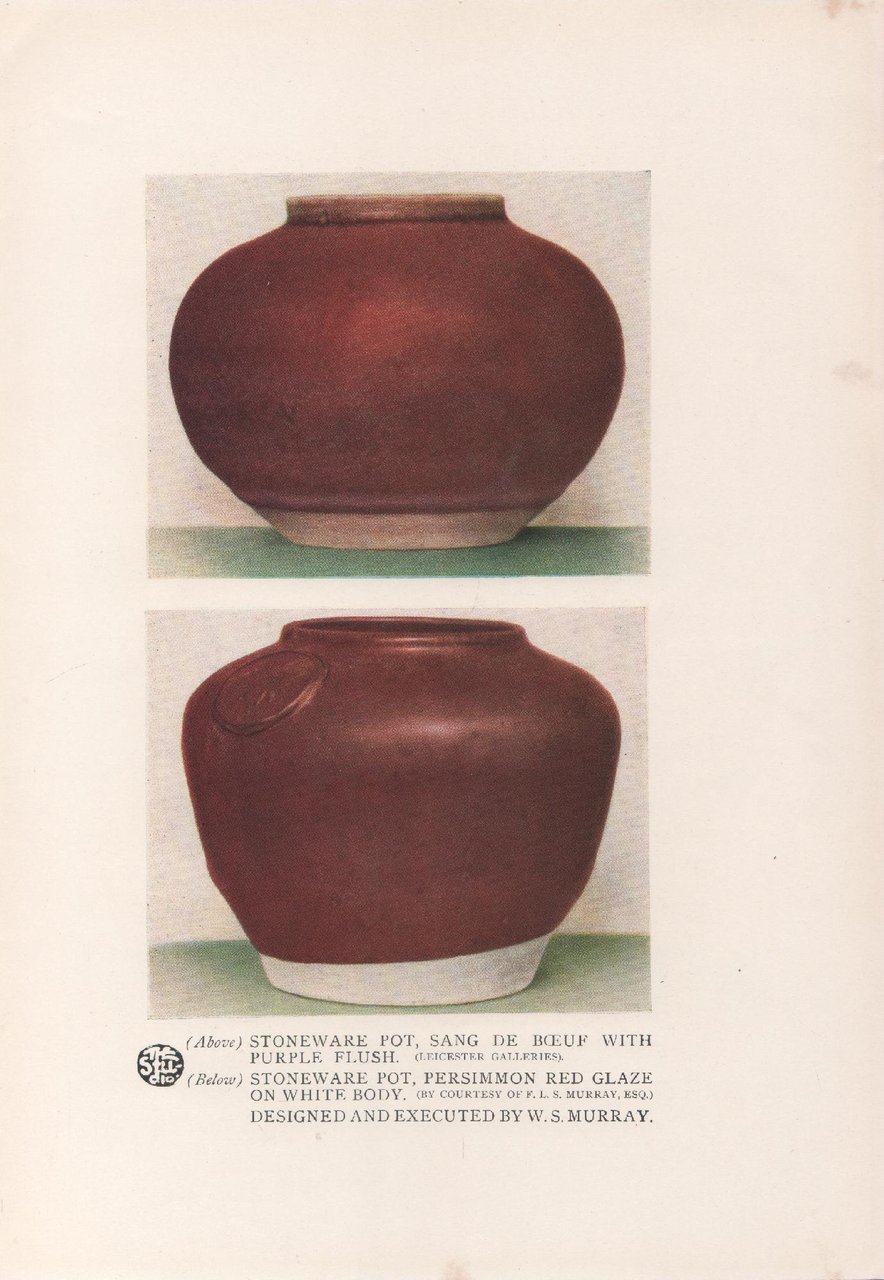 Stoneware pot, designed and executed by W.S. Murray - Stampa …