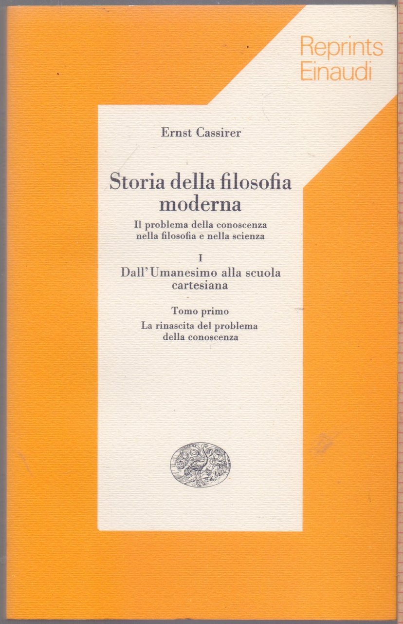 Storia della filosofia moderna Vol.I (3 Tomi) Dall'Umanesimo alla scuola …