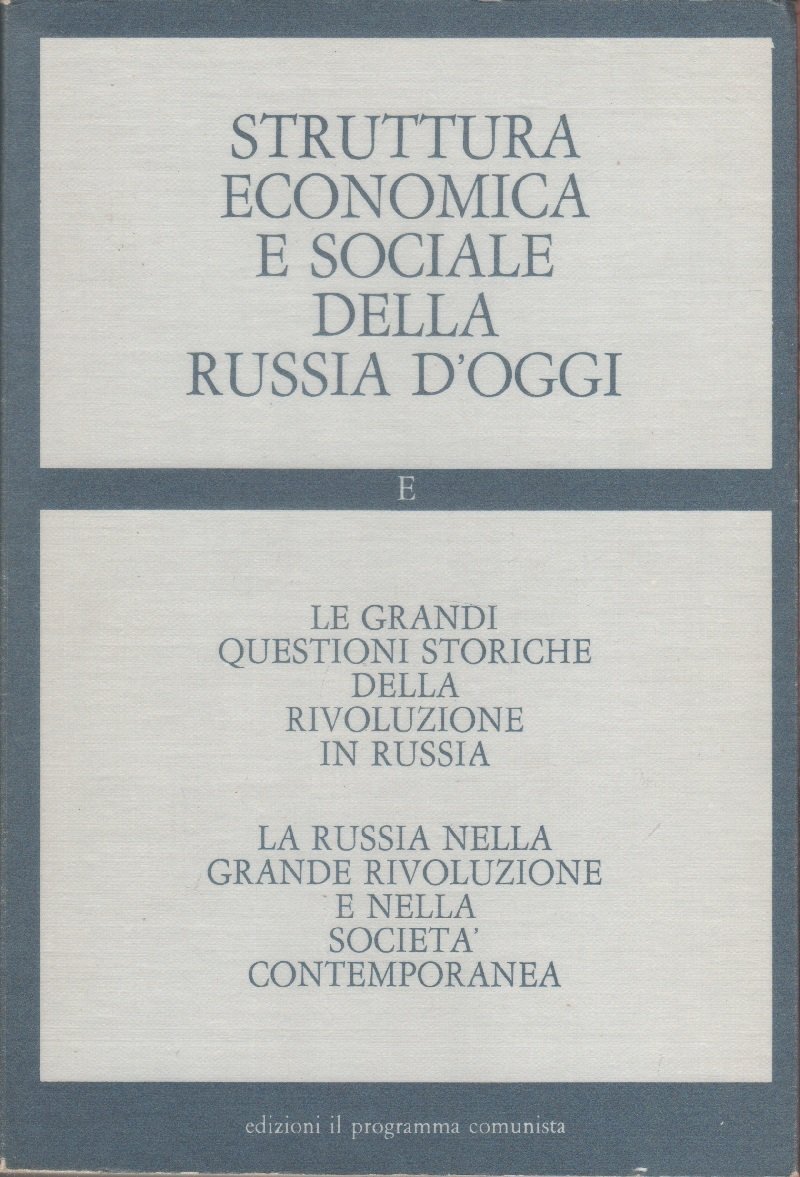 Struttura economica e sociale della Russia d'oggi