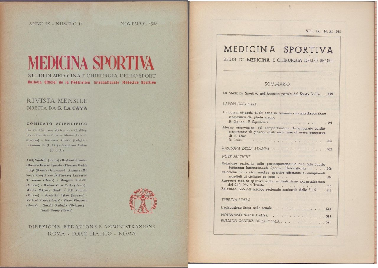Studi di Medicina e Chirurgia dello Sport Anno IX Numero …