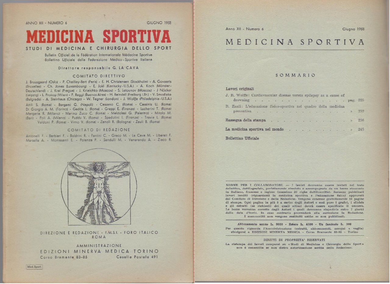 Studi di Medicina e Chirurgia dello Sport Anno XII Numero …