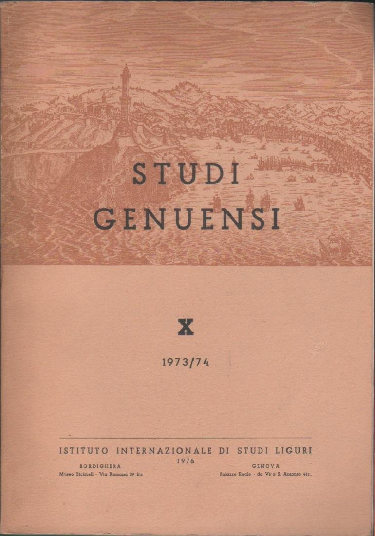 Studi Genuensi X - anno 1973/74