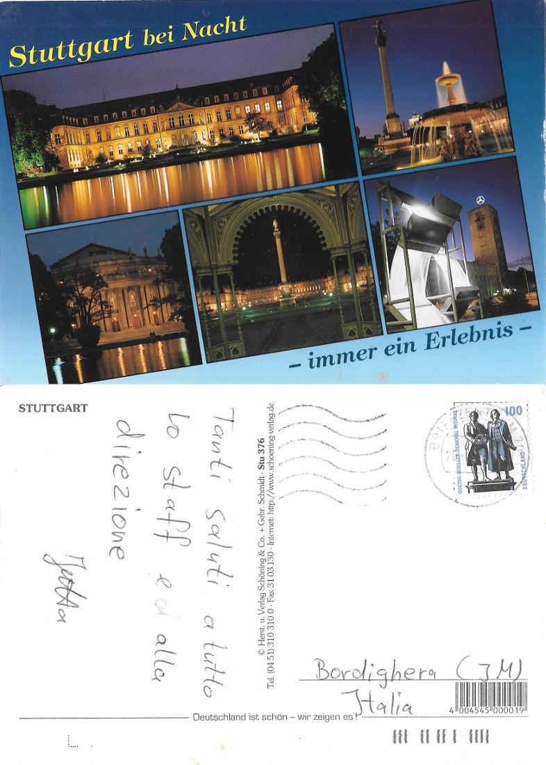 Stuttgart bei Nacht immer ein Erlebnis. Viaggiata