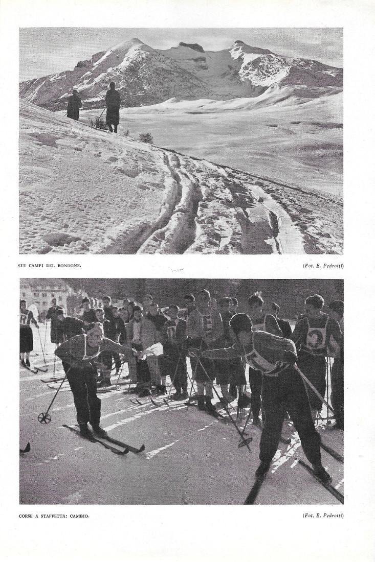 Sui campi del Bondone/ Cambio staffetta/Cristiania parallelo. Stampa1940
