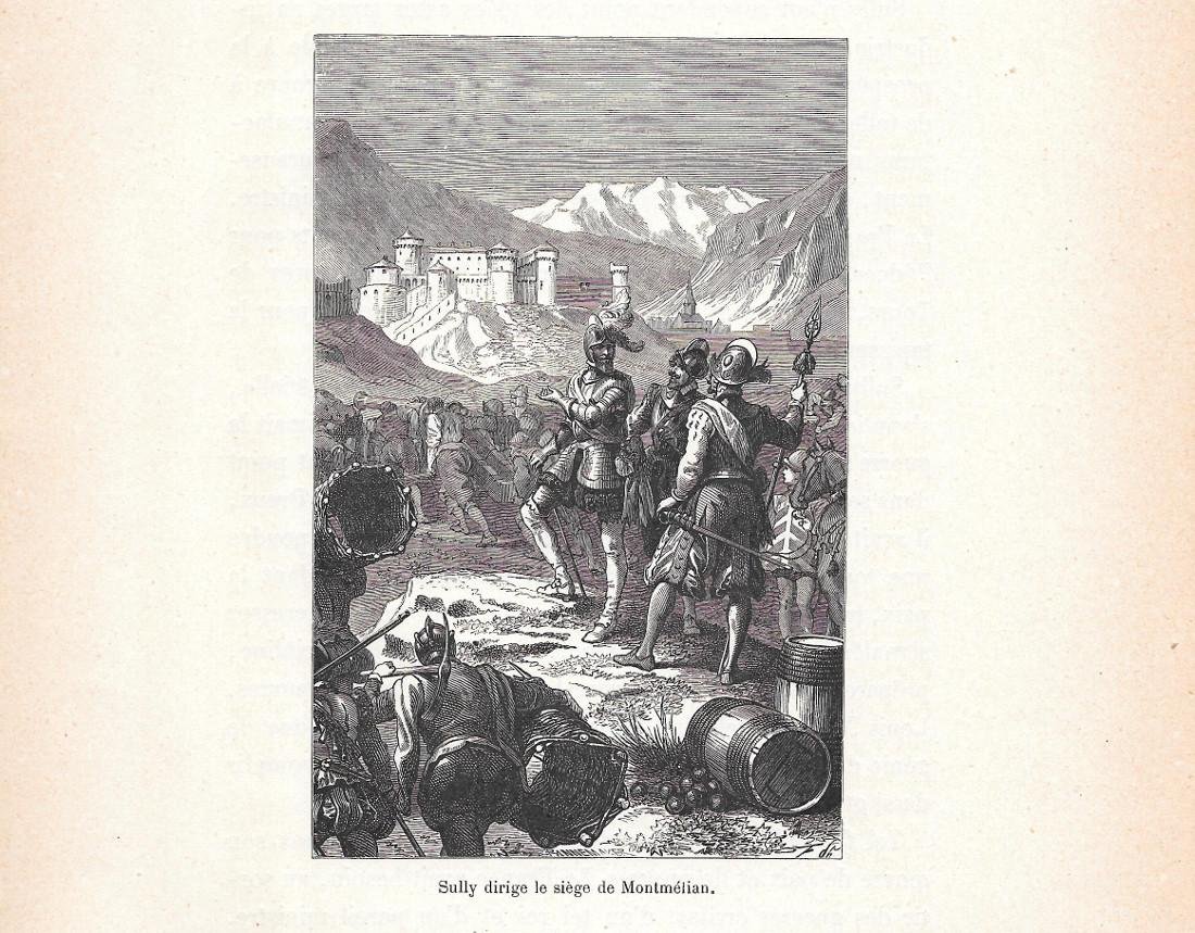 Sully dirige le siege de Montmelian. Stampa 1888