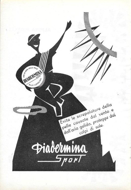 Suole Alpina Pirelli / Diadermina Sport. Advertising 1958
