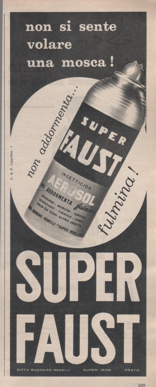 Super Faust Micron, l'arma efficace contro tutti gli insetti. Advertising …