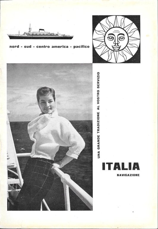 Supercortemaggiore AGIP / Italia Navigazione. Advertising 1962