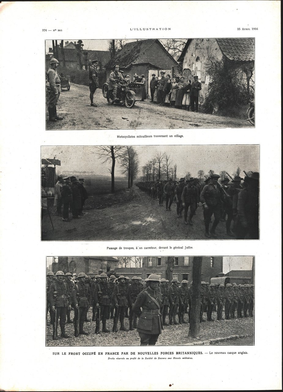 Sur le front occupe en France par le nouvelles forces …