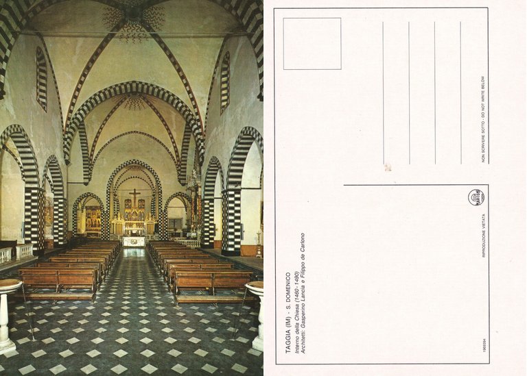 Taggia (IM). San Domenico. Interno.  Non viaggiata