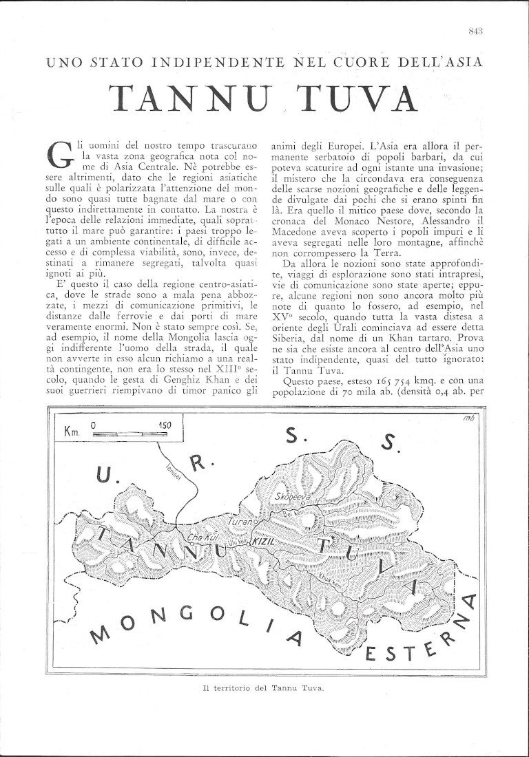 Tannu Tuva. Uno stato indipendente nel cuore dell'Asia - Estratto …