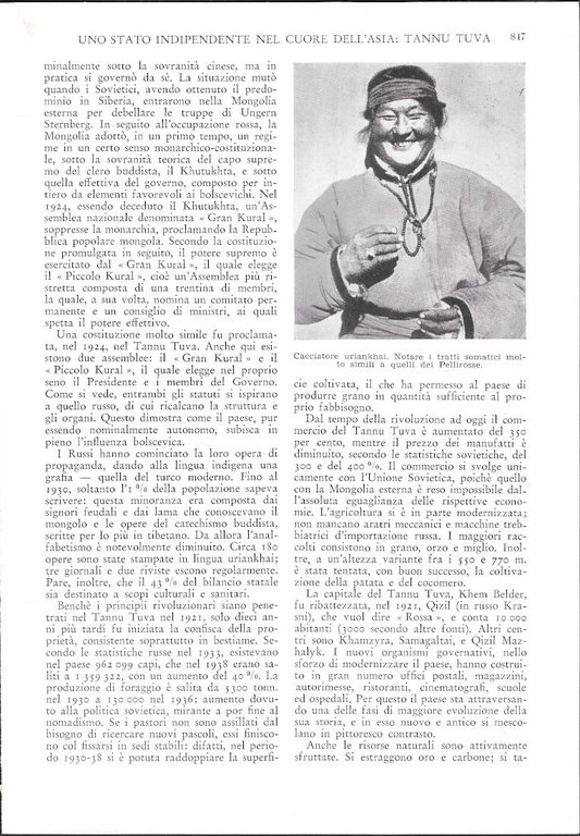 Tannu Tuva. Uno stato indipendente nel cuore dell'Asia - Estratto …