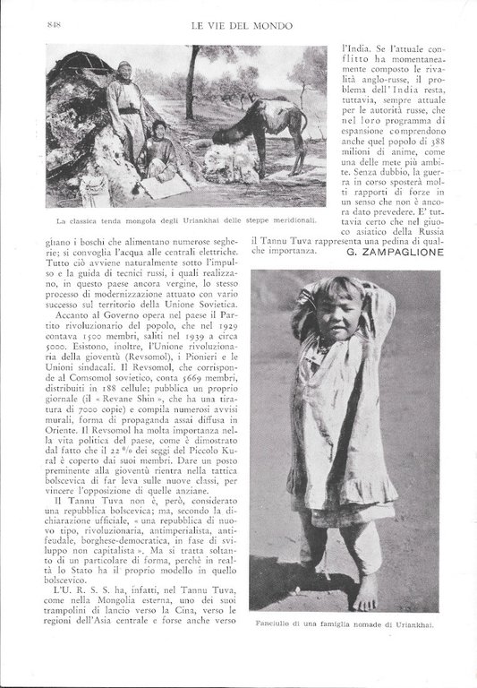 Tannu Tuva. Uno stato indipendente nel cuore dell'Asia - Estratto …