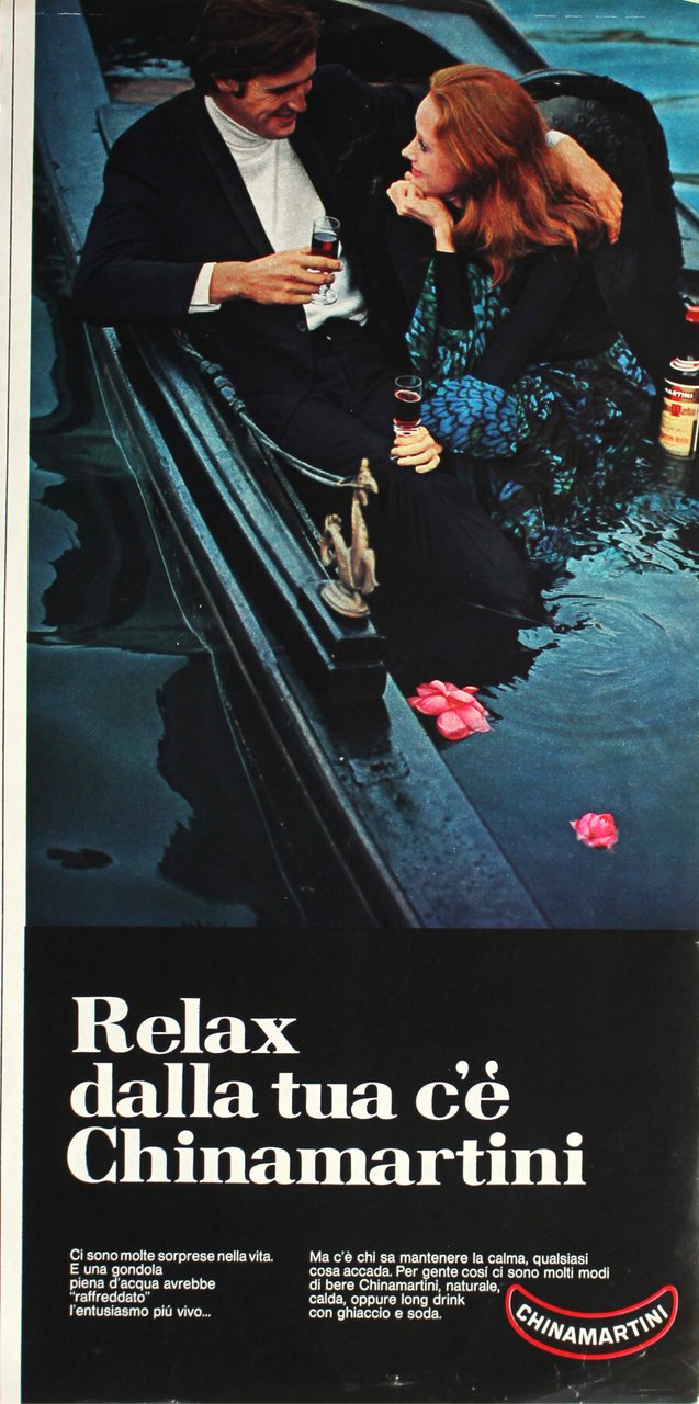Telax dalla tua c'è Chinamartini. Advertising 1970