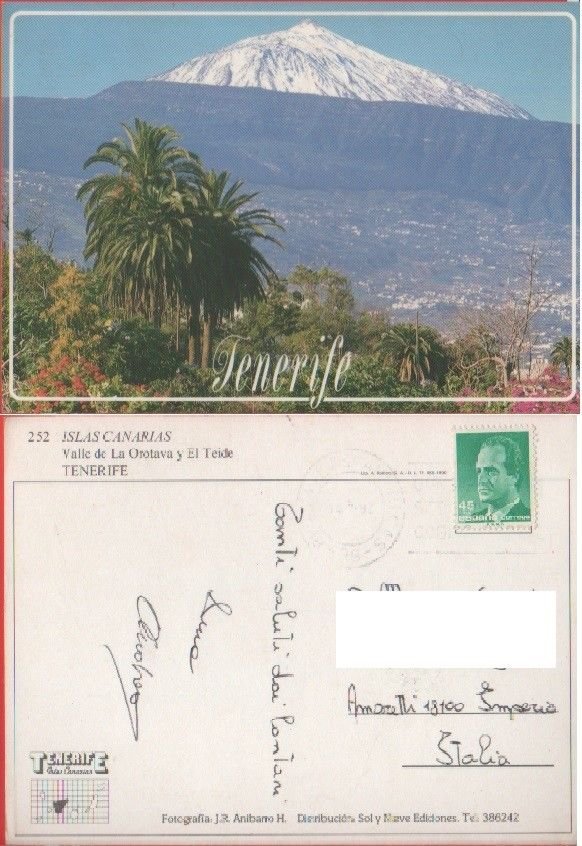 Tenerife (Canarie). Valle de La Orotava y El Taide. Viaggiata …