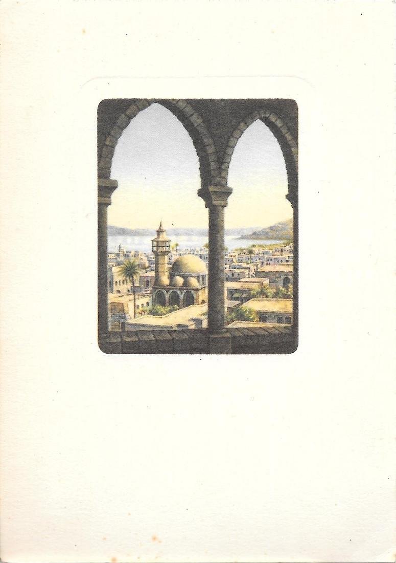 Terra Santa. Tiberiade. Opera di Dandolo Bellini. Non viaggiata, originale | Immagine principale