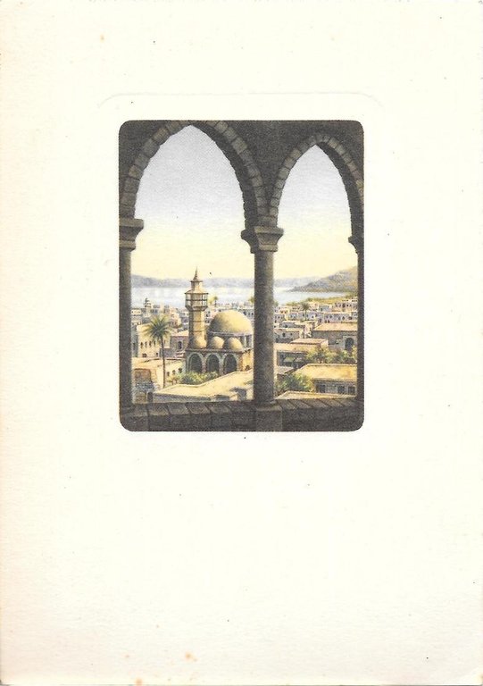 Terra Santa. Tiberiade. Opera di Dandolo Bellini. Non viaggiata, originale