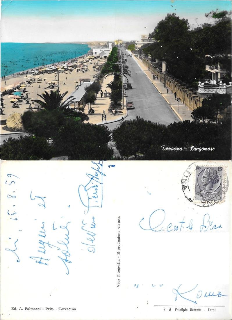 Terracina. Lungomare. Viaggiata 1959