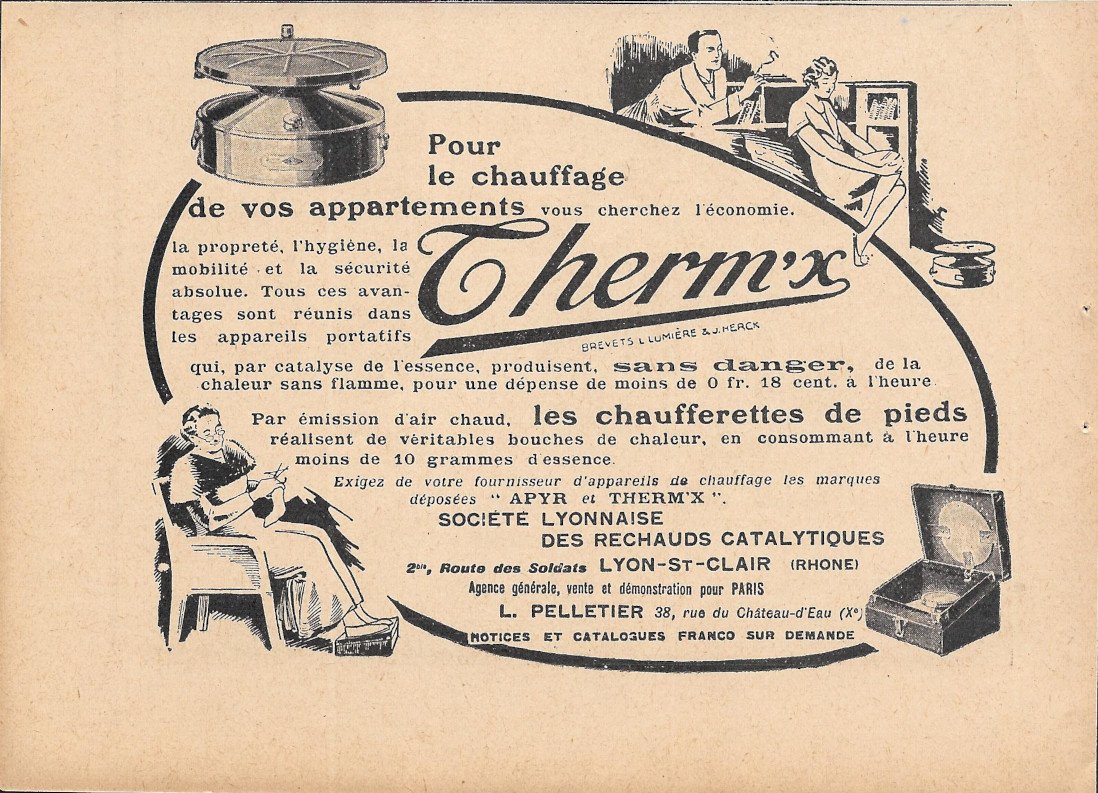 Therm'x pour le chauffage de vos appartemets- Advertising 1929