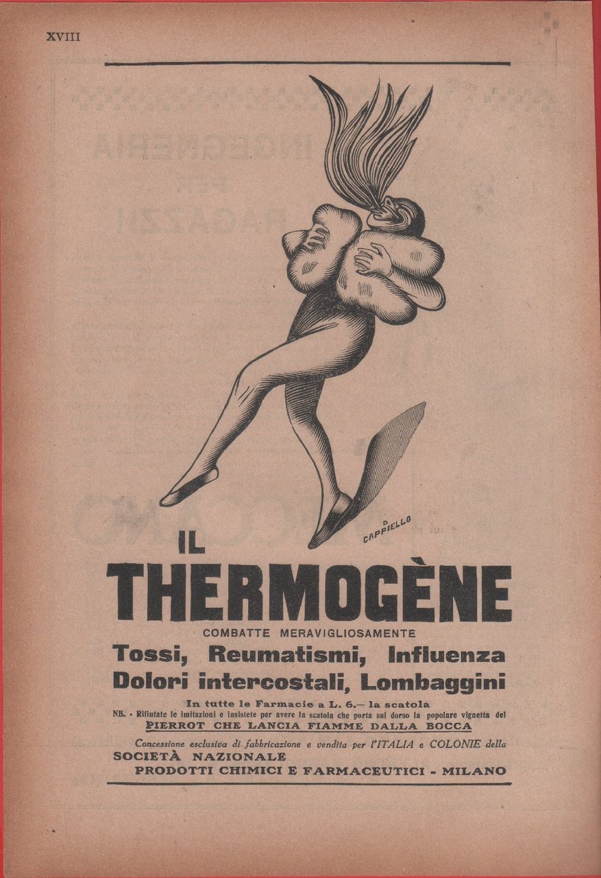 Thermogène / Meccano. Advertising 1926