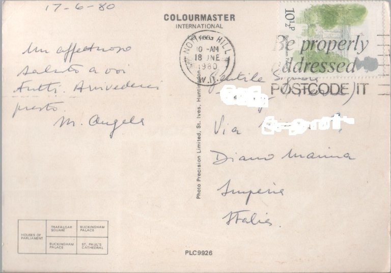 This is London. Viaggiata 1980