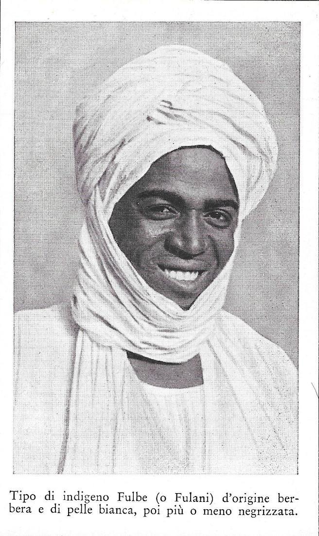 Tipo di indigeno Fulbe o Fulani d'origine berbera (Nigeria). Stampa …