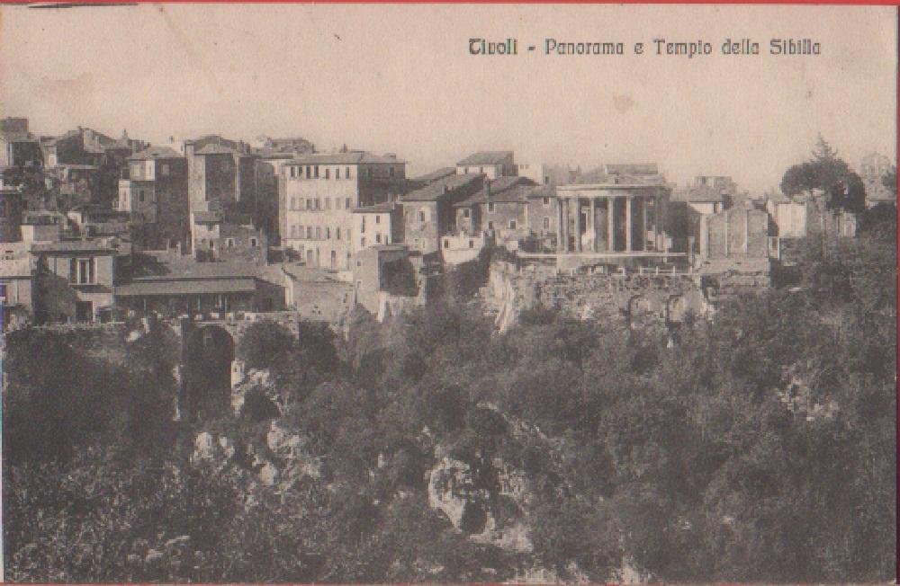 Tivoli. Panorama e Tempio della Sibilla. Non viaggiata