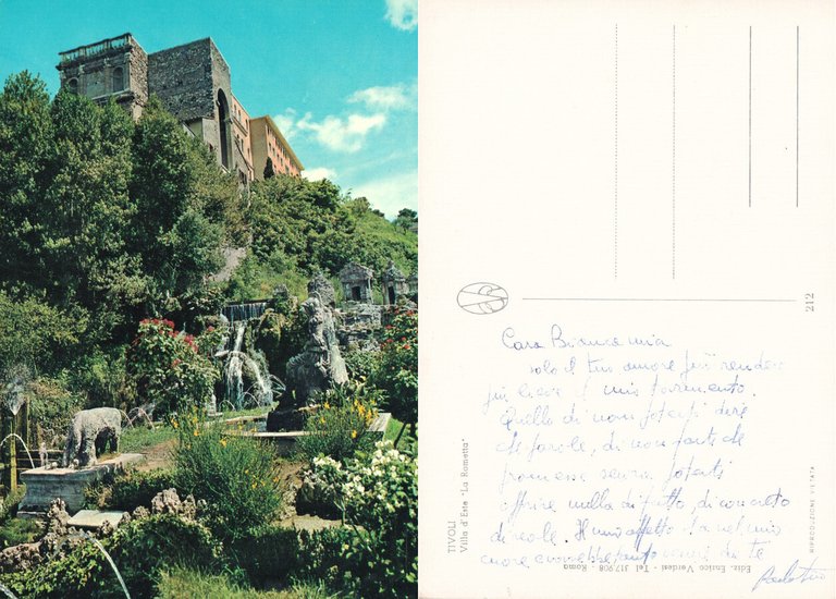 Tivoli. Villa d'Este, La rometta.  Non viaggiata