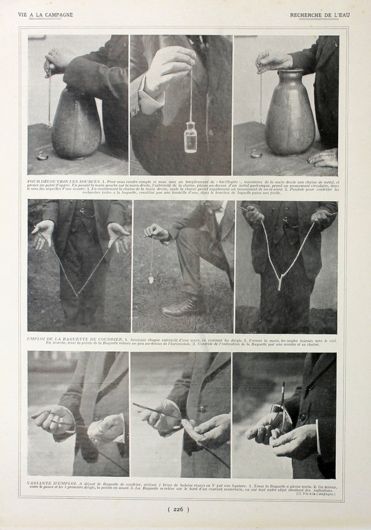 Toilette de l'Angora/Recherche del'eau. Fronte/retro. Immagine 1927